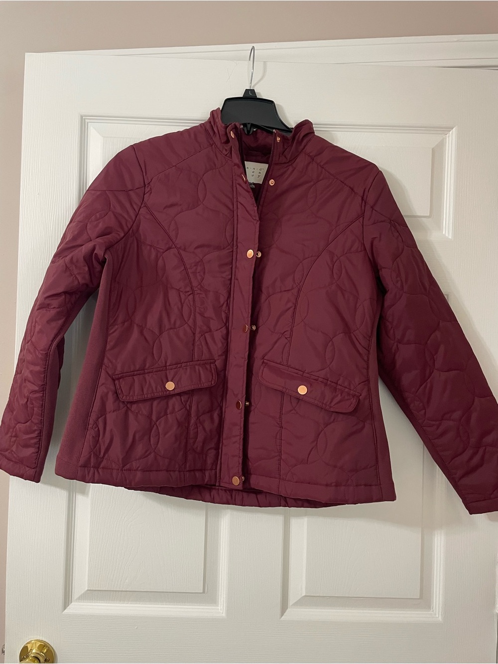 Quilted Burgundy Women's Jacket